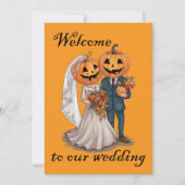 Halloween Hochzeit Einladung (Vorderseite)