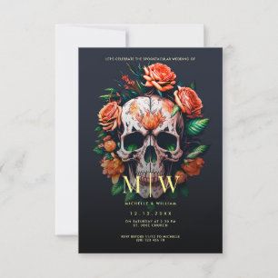 Halloween-Hochzeit Einladung