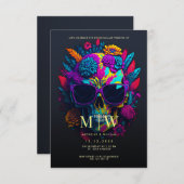 Halloween-Hochzeit Einladung (Vorne/Hinten)