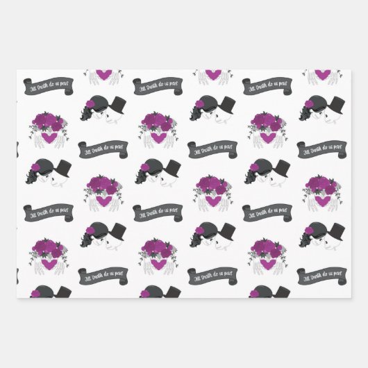 Halloween Hochzeit Geschenkpapier Set (Vorderseite 3)