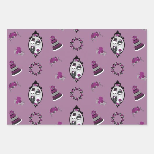 Halloween Hochzeit Geschenkpapier Set (Vorderseite 2)