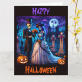 Halloween Hochzeit Karte (Gelbe Blume)