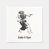 Halloween Hochzeit Napkins Serviette (Vorderseite)