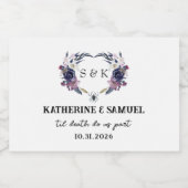 Halloween Hochzeit Schaumweinetikett (Einzelnes Label)