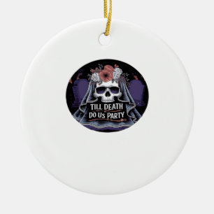 Halloween-Hochzeit Spukhochzeit Halloween-Party T Keramik Ornament