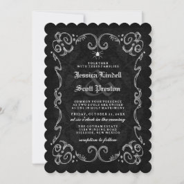 Halloween Hochzeit "Zusammen mit" - NAMEN WIEDER Einladung