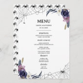 Halloween Hochzeitkarte Menükarte (Vorne/Hinten)