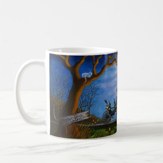 Halloween-Hochzeits-Tassen Kaffeetasse (Links)