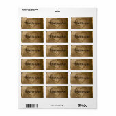 Halloween Hochzeitsaufkleber bis zum Tod tun uns T Adressaufkleber (Vorne)