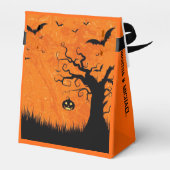 Halloween Hochzeitsbaum-Individuelle Namen und Beä Geschenkschachtel (Rückseite)