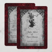 Halloween-Hochzeitseinladung Einladung (Vorne/Hinten)