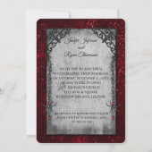 Halloween-Hochzeitseinladung Einladung (Rückseite)
