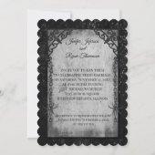 Halloween-Hochzeitseinladung Einladung (Rückseite)