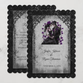 Halloween-Hochzeitseinladung Einladung (Vorne/Hinten)