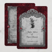 Halloween-Hochzeitseinladung Einladung (Vorne/Hinten)