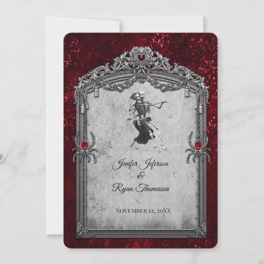 Halloween-Hochzeitseinladung Einladung (Vorderseite)