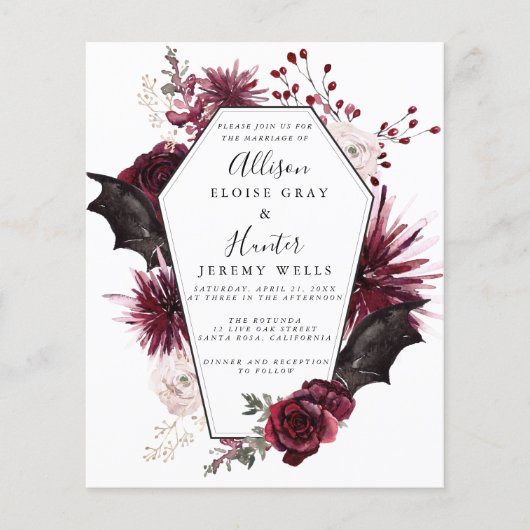 Halloween Hochzeitseinladung Flyer (Vorne)