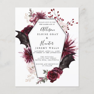 Halloween Hochzeitseinladung Flyer