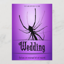 Halloween Hochzeitseinladungen Lila Spider Einladung