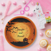 Halloween Hochzeitsempfang personalisieren Pappteller (Party)