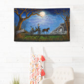 Halloween-Hochzeitsfahne, -hexe und -Zauberer Banner (Insitu)