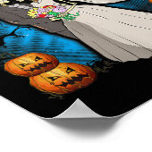 Halloween Hochzeitsgeschenk Skeleton Couple Bride  Poster (Ecke)