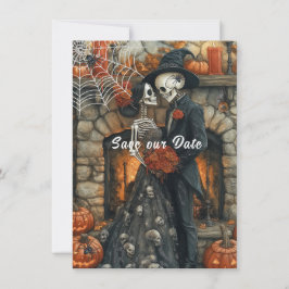 Halloween Hochzeitskarte Save the Date