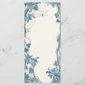 Halloween Hochzeitskunstblatt Menükarte (Rückseite)