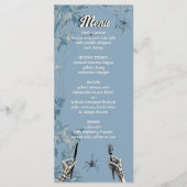 Halloween Hochzeitskunstblatt Menükarte (Vorderseite)