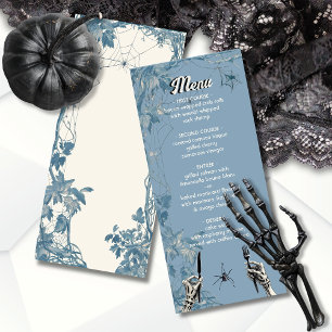 Halloween Hochzeitskunstblatt Menükarte