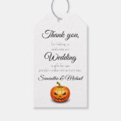 Halloween Hochzeitspersonalize Text Danke 10 Geschenkanhänger (Vorderseite)
