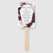 Halloween-Hochzeitsprogramm Fächer (Rückseite)