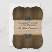 Halloween-Hochzeitsrezeption zurück Einladung (Rückseite)