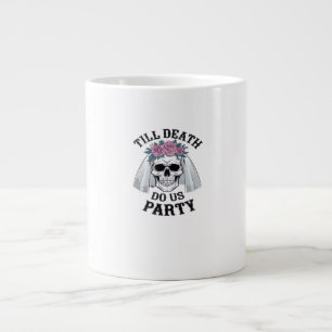 Halloween Hochzeitssprichie - bis zum Tod tun wir Jumbo-Tasse