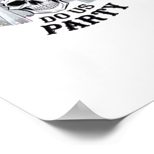 Halloween Hochzeitssprichie - bis zum Tod tun wir Poster (Ecke)