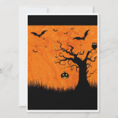 Halloween Hochzeitstabelle für Beängstigende Baumt (Rückseite)
