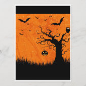 Halloween Hochzeitstabelle für Beängstigende Baumt (Rückseite)