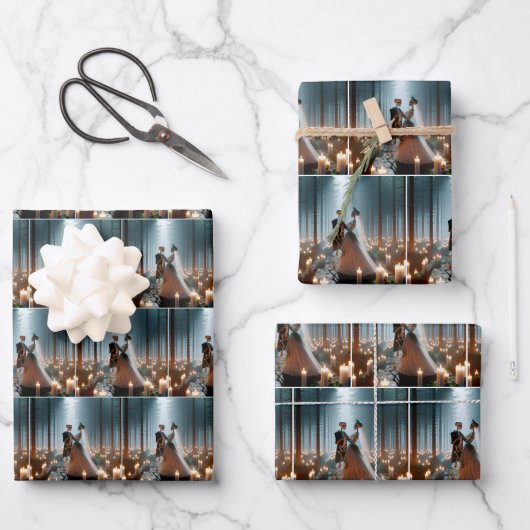 Halloween Hochzeitstanz Geschenkpapier Set (Vorderseite)
