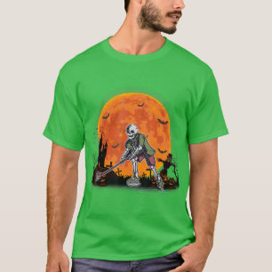 Halloween Hockey Skeleton Hockey Player Halloween T-Shirt