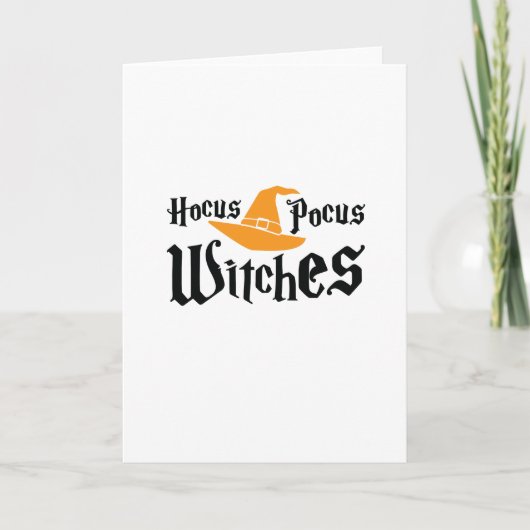 Halloween Hocus Pocus Hexe Funny Karte (Vorderseite)