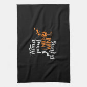 Halloween Hocus Pocus I Need Wine Birthday Geschirrtuch (Vertikal)