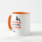 Halloween Hocus Pocus Kaffee Focus Funny Tasse (Vorderseite Links)