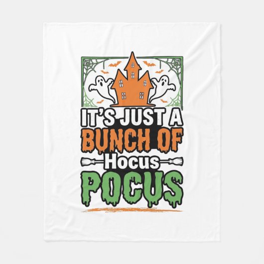 Halloween Hocus Pocus Zitat Vektor Design_1 Fleecedecke (Vorderseite)