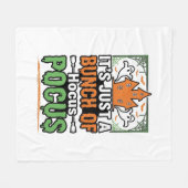 Halloween Hocus Pocus Zitat Vektor Design_1 Fleecedecke (Vorderseite (Horizontal))