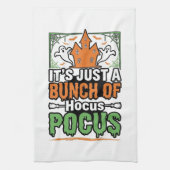 Halloween Hocus Pocus Zitat Vektor Design_1 Geschirrtuch (Vertikal)