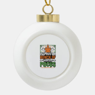 Halloween Hocus Pocus Zitat Vektor Design_1 Keramik Kugel-Ornament
