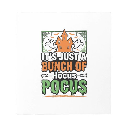 Halloween Hocus Pocus Zitat Vektor Design_1 Notizblock (Vorderseite)