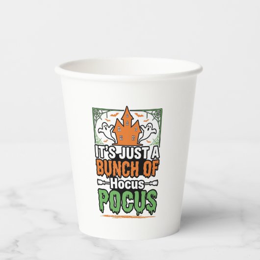 Halloween Hocus Pocus Zitat Vektor Design_1 Pappbecher (Vorderseite)