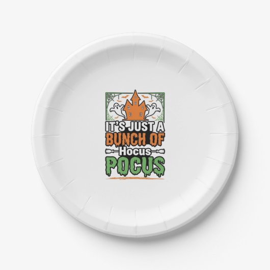 Halloween Hocus Pocus Zitat Vektor Design_1 Pappteller (Vorderseite)