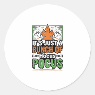 Halloween Hocus Pocus Zitat Vektor Design_1 Runder Aufkleber